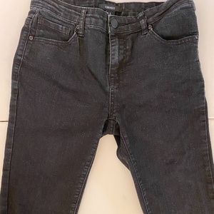 Forever 21 Faded Black Straight Leg Jeans